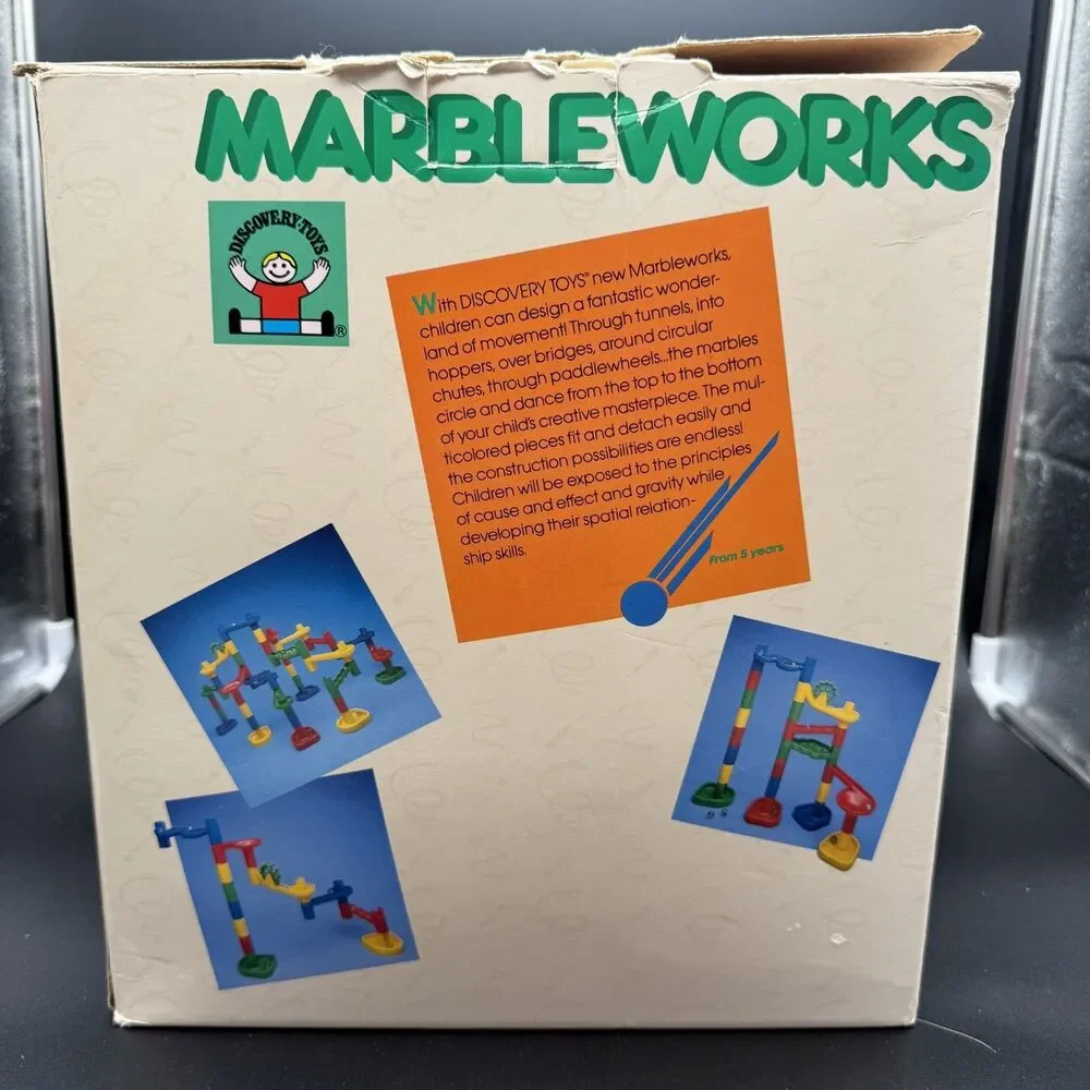 Vtg Marbleworks Discovery Toys Educational No. 387 Lot of 39 Pieces No Marbles
